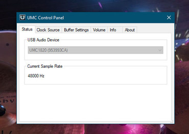 1 UMC Control Pannel. Nothing running.jpg