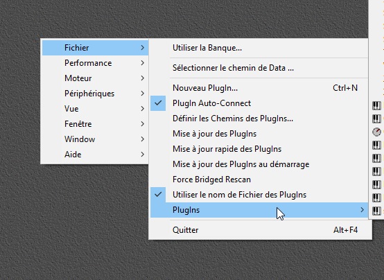 Select your plugin