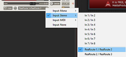 Input in Reaper