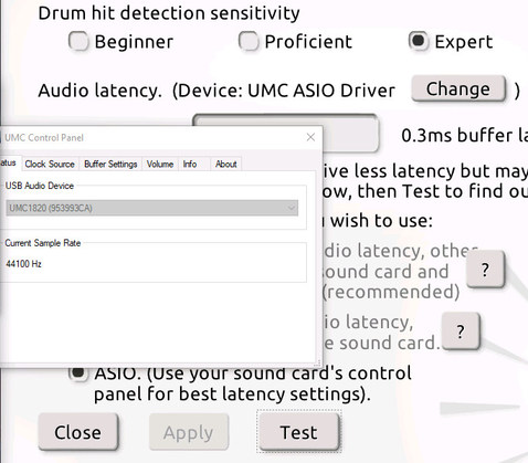 2 Starting Aerodrums. UMC card sets itself to 44.1 kHz.jpg