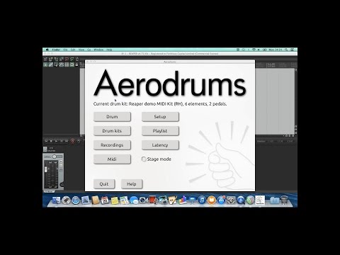 Aerodrums Tutorial: Air Drumming into a DAW via MIDI on Mac