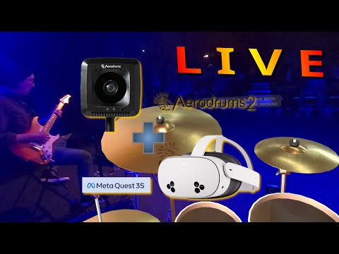 Jazz Rock Live with Aerodrums 2 and the Quest 3S