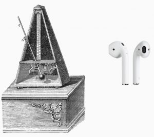 Old metronome vs Bluetooth headphones