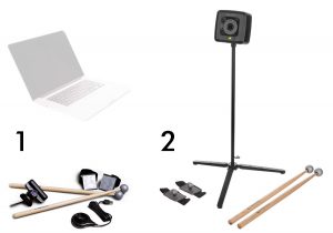 Aerodrums 1 & 2 side by side