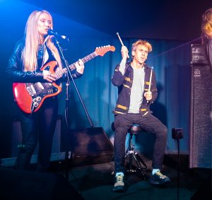 Performing on stage with Aerodrums 2